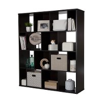 10004 Brown 16-Cube Compartment Shelf - Reveal -3