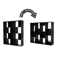 10004 Brown 16-Cube Compartment Shelf - Reveal -6