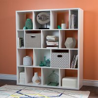 10007 White 16-Cube Shelf Compartments - Reveal