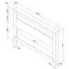 10064 Brown Full/Queen Headboard - Vito -4