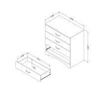 10068 Brown 4-Drawer Chest - Step One-3