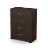 10068 Chocolate Brown 4-Drawer Chest of Drawers - Step One