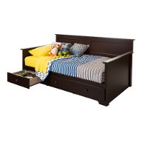 10079 Chocolate Twin Daybed with Storage - Summer Breeze-2