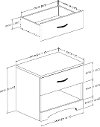 10111 Cherry Drawer Nightstand - Step One -5