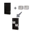 8050148K Chocolate 4-Shelf Bookcase with 2 Storage Bins - Axess-3