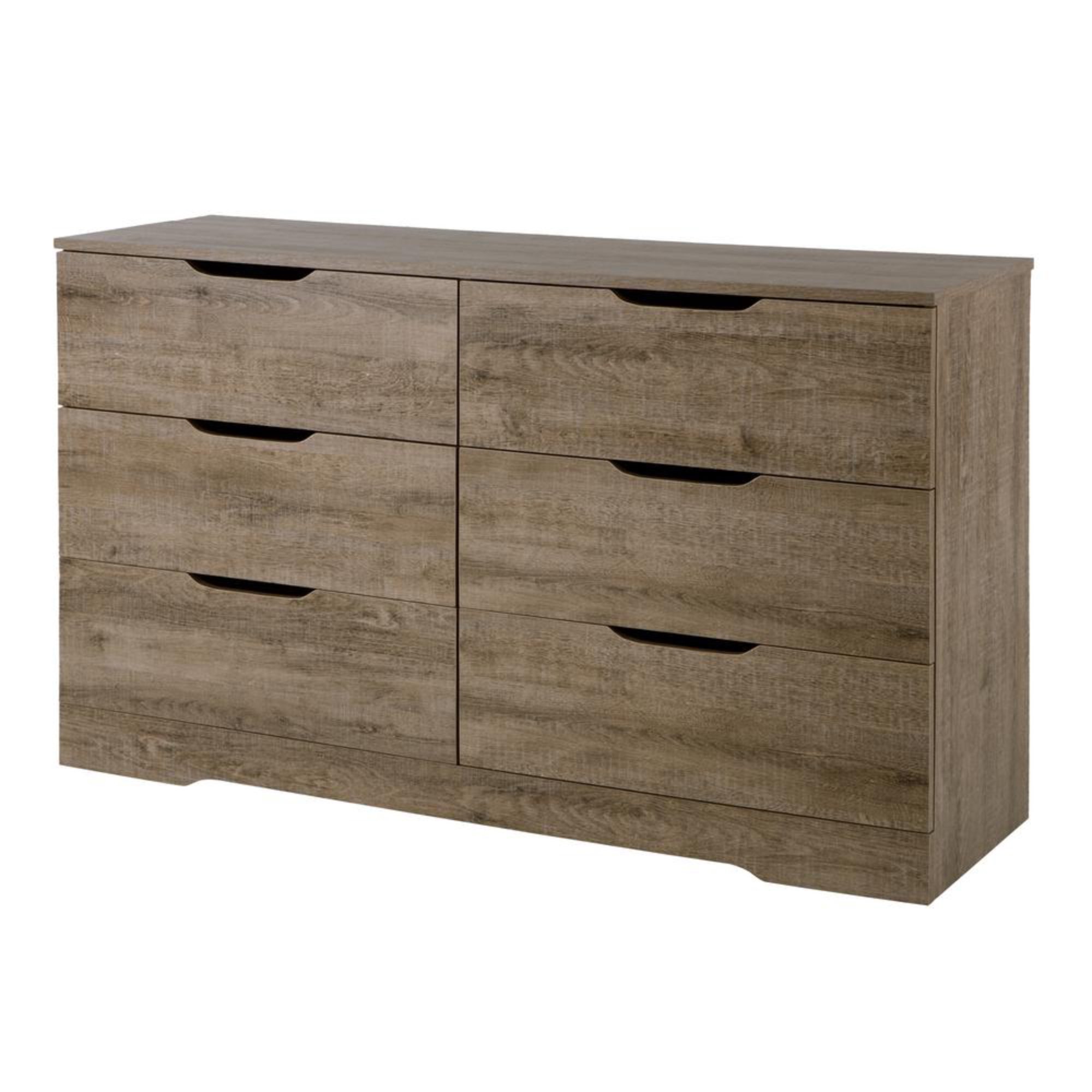 9075010 Weathered Oak 6-Drawer Double Dresser - Holland-2