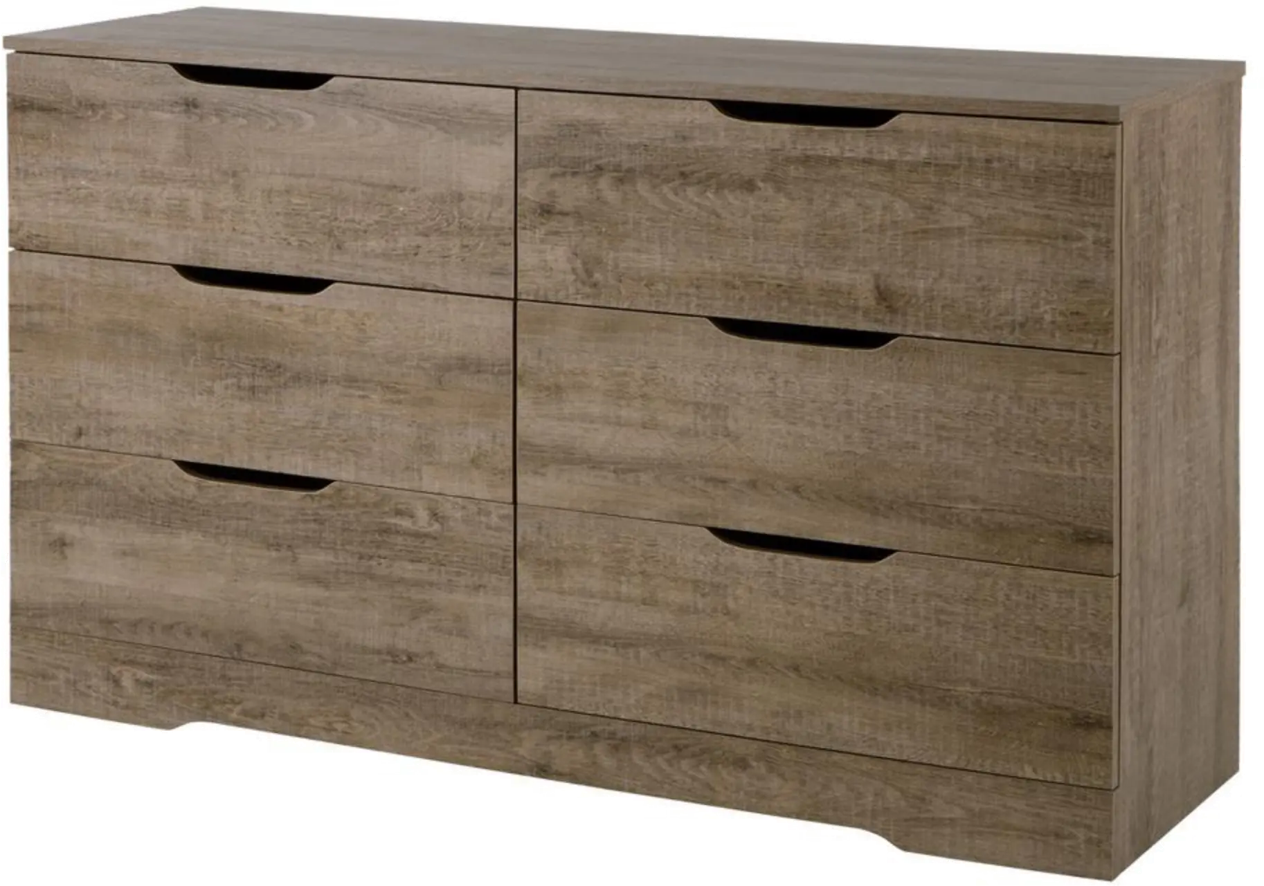 9075010 Weathered Oak 6-Drawer Double Dresser - Holland-2