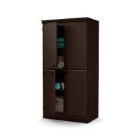 10073 Brown Armoire Storage Cabinet - Morgan-2