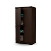 10073 Chocolate Armoire Storage Cabinet - Morgan-2