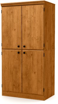 10074 Pine Armoire Storage Cabinet - Morgan -2