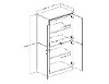 10074 Pine Armoire Storage Cabinet - Morgan -4