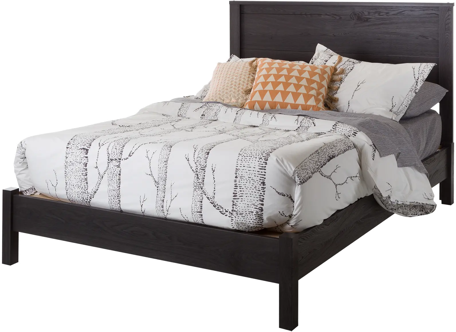 10093 Gray Oak Full Panel Headboard - Fynn -3