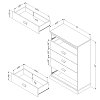 10118 Gray Oak 5-Drawer Chest - Gloria-4