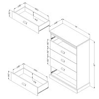 10118 Gray Oak 5-Drawer Chest - Gloria-4