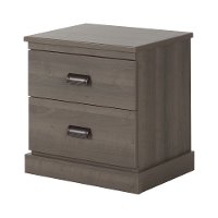 10119 Gray Oak 2-Drawer Nightstand - Gloria-2