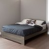 10120 Gray Oak Queen Platform Bed - Gloria