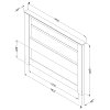 10121 Gray Oak King Headboard with Lights - Gloria-6