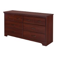 10123 Cherry 6-Drawer Double Dresser - Versa -2