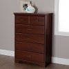 10124 Cherry 5-Drawer Chest - Versa
