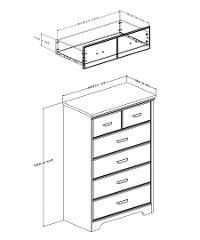 10124 Cherry 5-Drawer Chest - Versa-4