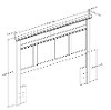 10126 Cherry Full/Queen Panel Headboard (54/60'') - Versa-3
