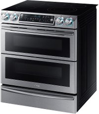 NE58K9850WS Samsung Double Oven Electric Range - 5.8 cu. ft. Stainless Steel-2