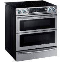 NE58K9850WS Samsung Double Oven Electric Range - 5.8 cu. ft. Stainless Steel-3