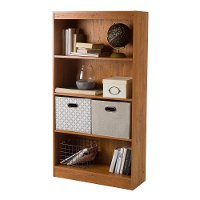 10131 Country Pine 4-Shelf Bookcase - Axess-2