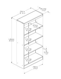 10131 Country Pine 4-Shelf Bookcase - Axess-4