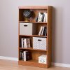 10131 Country Pine 4 Shelf Bookcase -Axess-1