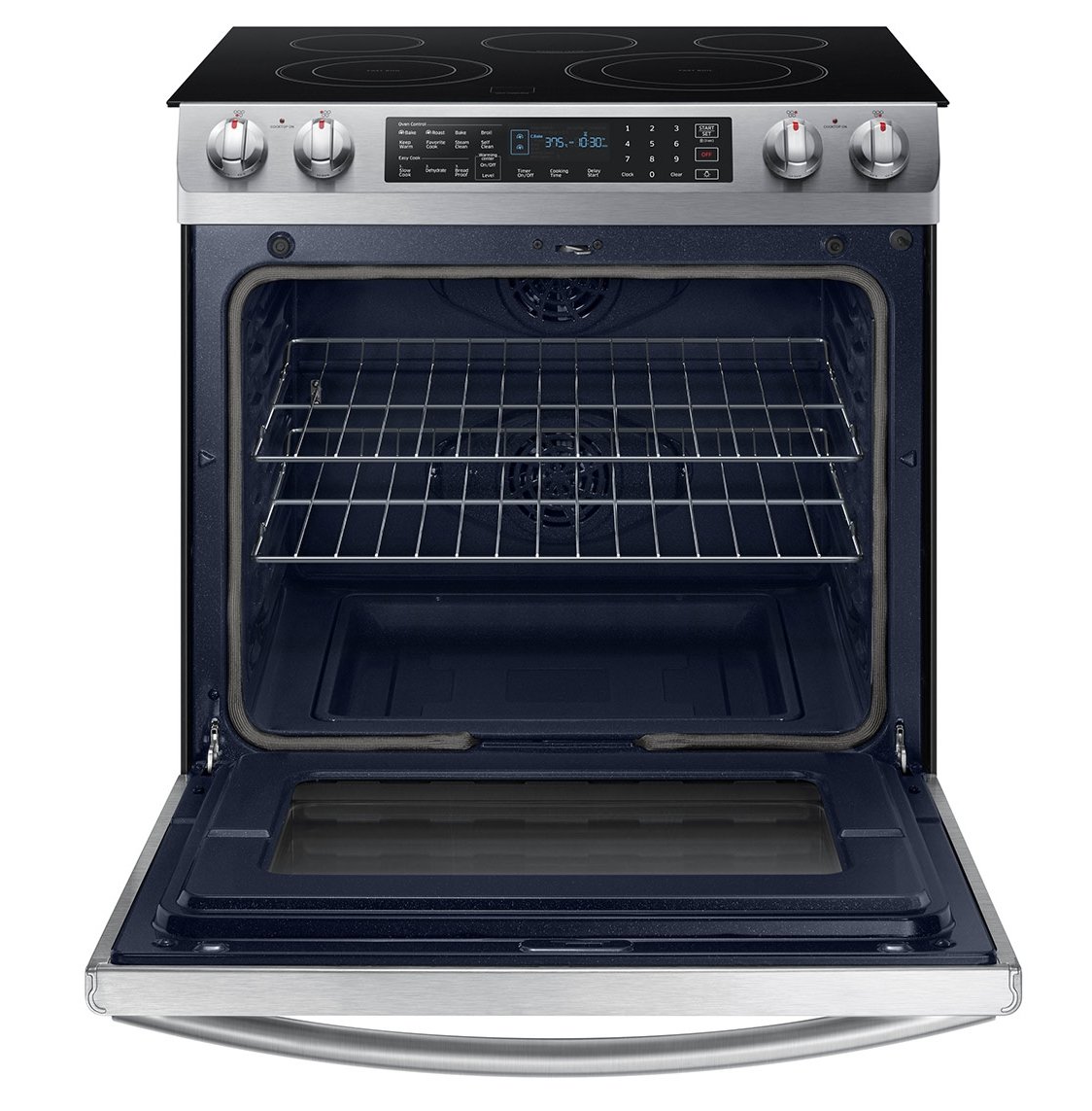 NE58K9430SS Samsung 30 Inch Slide In Electric Convection Range - 5.8 cu. ft. Stainless Steel-2