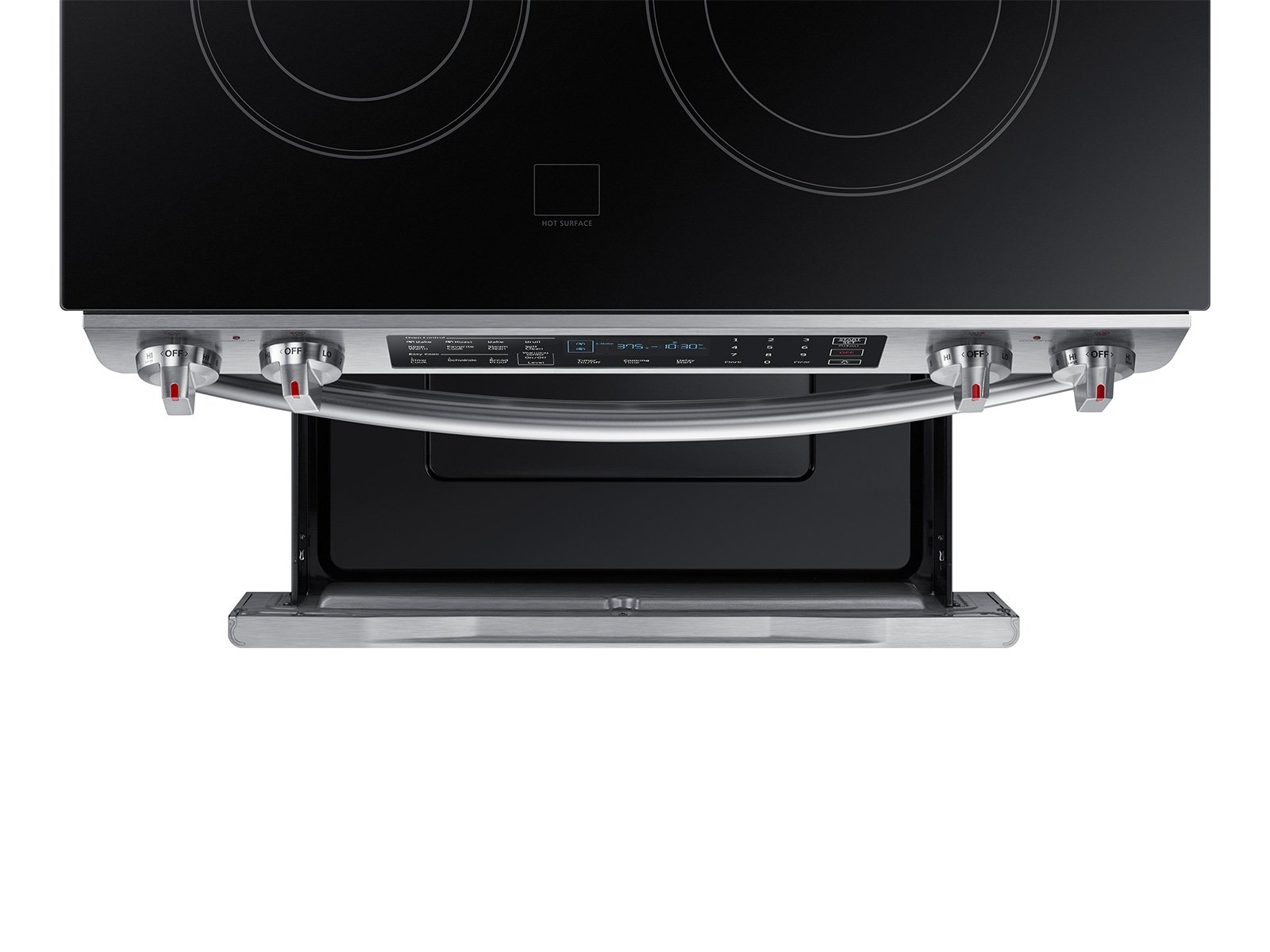 NE58K9430SS Samsung 30 Inch Slide In Electric Convection Range - 5.8 cu. ft. Stainless Steel-6