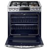 NX58K9850SS Samsung Double Oven Gas Range with Blue LED Illuminated Knobs - 5.8 cu. ft. Stainless Steel-3