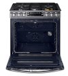 NX58K9850SG Samsung 5.8 cu. ft. Gas Slide-in Range - Black Stainless Steel-2
