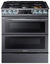 NX58K9850SG Samsung Gas Range with Dual Door - 5.8 cu. ft. Black Stainless Steel