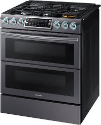 NX58K9850SG Samsung Gas Range with Dual Door - 5.8 cu. ft. Black Stainless Steel-3