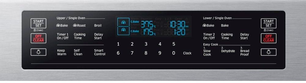 NX58K7850SS Samsung 5.8 cu. ft. Double Oven Gas Slide-in Range - Stainless Steel-3