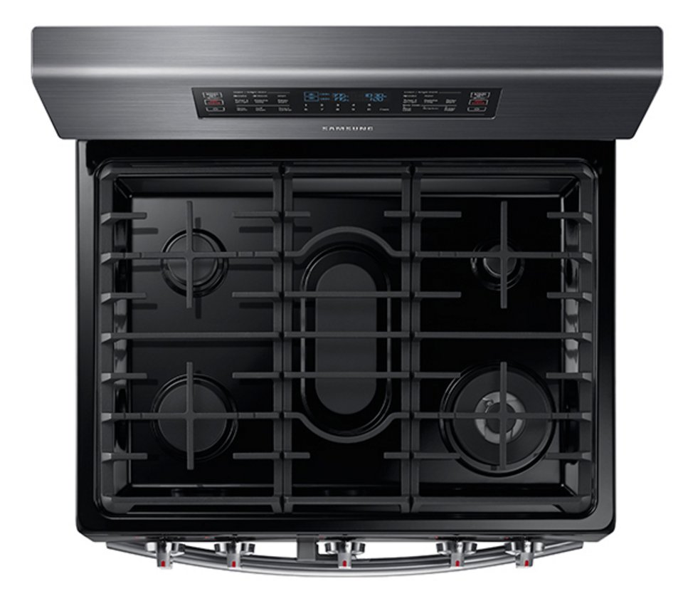 NX58K7850SG Samsung Double Oven Gas Range - 5.8 cu. ft. Black Stainless Steel-2