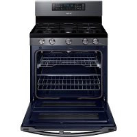 NX58K7850SG Samsung Double Oven Gas Range - 5.8 cu. ft. Black Stainless Steel-4