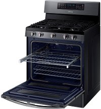 NX58K7850SG Samsung Double Oven Gas Range - 5.8 cu. ft. Black Stainless Steel-5