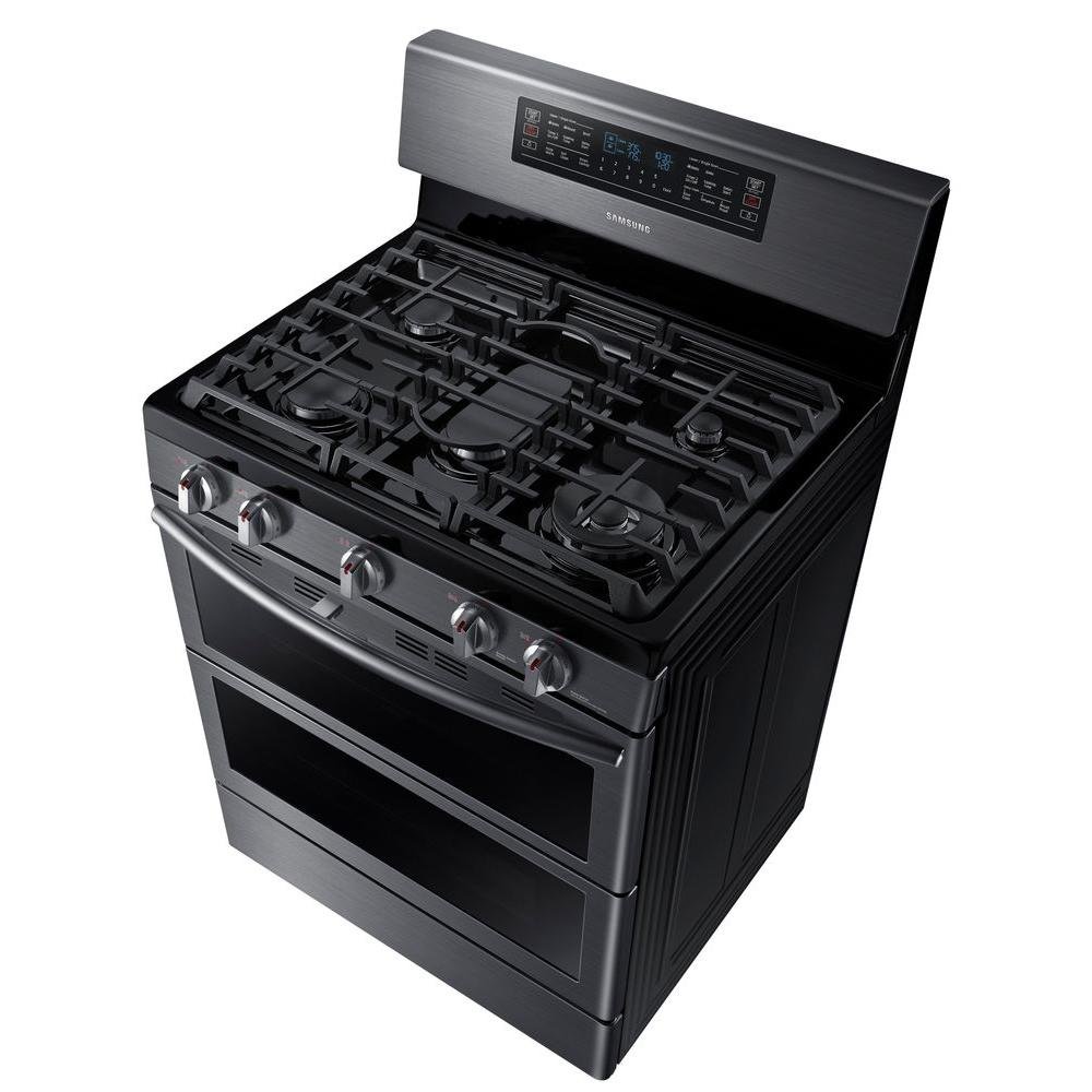 NX58K7850SG Samsung Double Oven Gas Range - 5.8 cu. ft. Black Stainless Steel-8