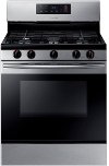 NX58K3310SS Samsung Slide-in Gas Range - 5.8 cu. ft. Stainless Steel
