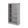 10136 Soft Gray 4-Shelf Bookcase - Axess-3