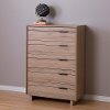 9067035 Rustic Oak 5-Drawer Chest - Fynn-1