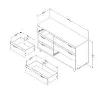 9067027 Modern Rustic Oak Dresser - Fynn