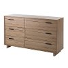 9067027 Modern Rustic Oak Dresser - Fynn -3
