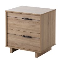 9067060 Modern Rustic Oak Nightstand - Fynn -2