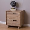 9067060 Rustic Oak 2-Drawer Nightstand - Fynn -1