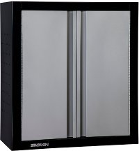 SGO-1250-WALLCABINET Stack-On Black and Silver 2-Door Wall Cabinet