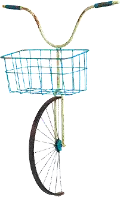 Front Basket Metal Bicycle Wall Decor and Planter
